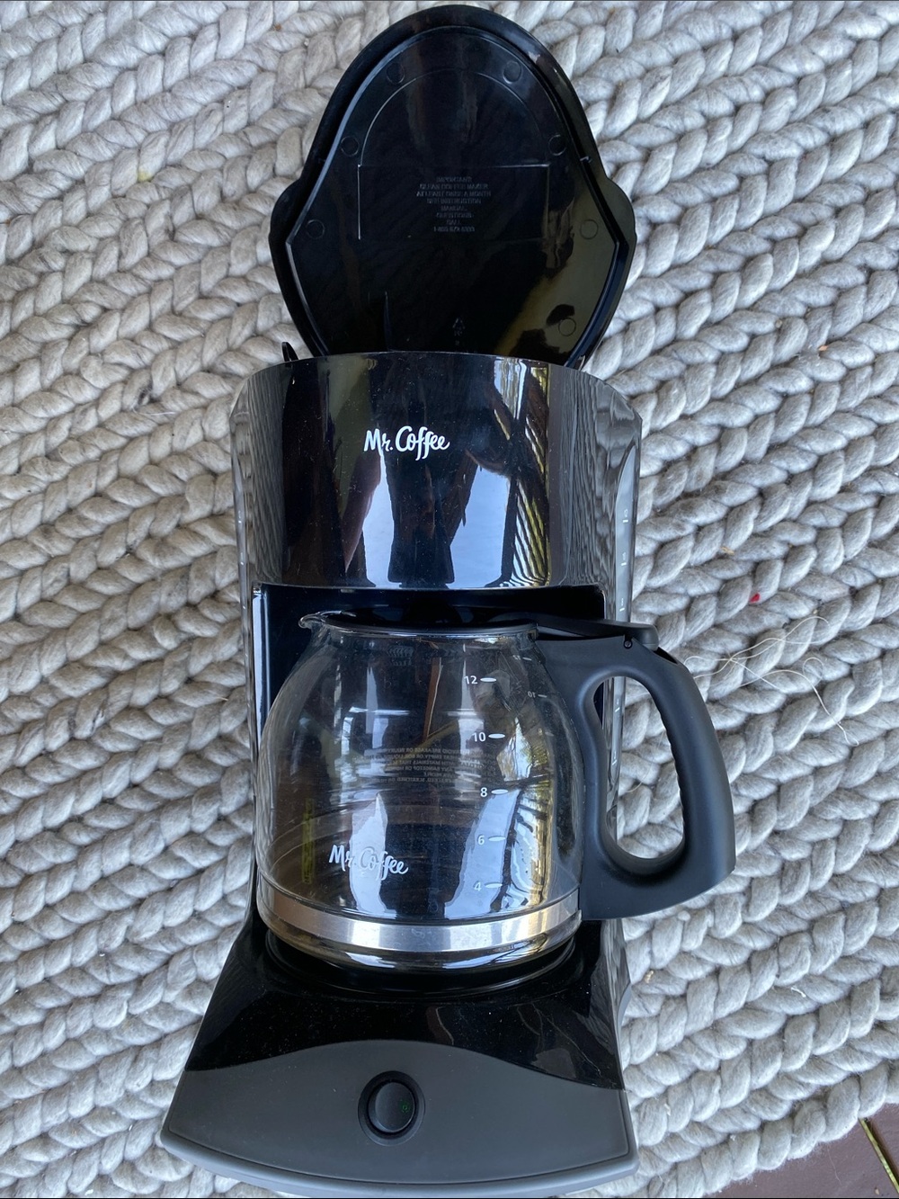 Black & Decker Black Drip Coffee Maker with Glass Carafe